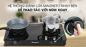 Bếp Gas Dương Đôi Kangaroo KG8G1C - Hàng Chính Hãng