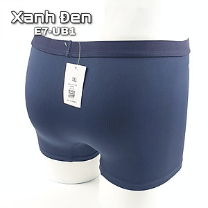 Quần lót nam Boxer co giãn 4 chiều, lưng thun nhỏ, công nghệ thoáng khí - màu Xanh đen