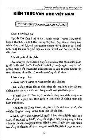 Ôn Luyện Tuyển Sinh Lớp 10 - Môn Ngữ Văn