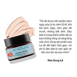 Kem dưỡng ngày trắng da, làm sáng da,làm mờ dấu hiệu lão hóa da Lá House Herbal White DD Cream SPF 60PA+++ 10ml/30ml