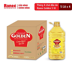 Thùng dầu ăn Ranee Golden 5 lít (5 lít/chai x 4 chai)