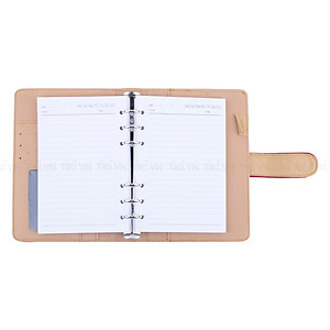 Bóp Sổ Da Còng Nhỏ Kem (13 x 18 cm)