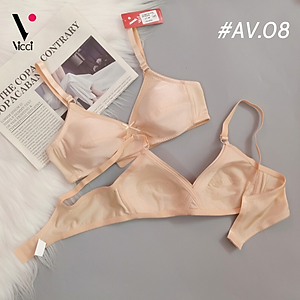 Áo lót nữ mỏng, không đệm mút, không gọng Vicci AV.08 mềm mại, thoáng mát tạo cảm giác dễ chịu, thoải mái tuyệt đối, phù hợp cho người ngực to, bà bầu, phụ nữ trung niên