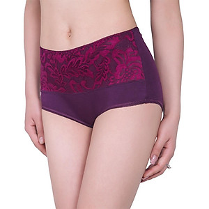 Quần Lót Nữ Cotton LUPERI LU3QL717 Phối Ren Cạp Cao Định Hình Eo Thon Gọn Chất Liệu Mềm Mịn Co Giãn Kháng Khuẩn Khử Mùi