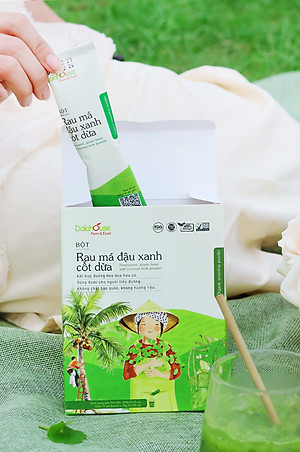 Bột Rau Má Đậu Xanh Cốt Dừa Dalahouse 200g, Thức Uống Mát Lành, Thanh Nhiệt Cơ Thể, Tốt Cho Người Tiểu Đường 