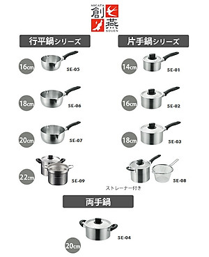 Bộ nồi xửng hấp inox Tsubame 6.4 lít Nhật Bản