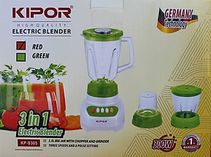 Máy Xay Sinh Tố 3 Cối Nhựa Đa Năng Kipor KP-S305 - Màu Ngẫu Nhiên - Hàng Chính Hãng