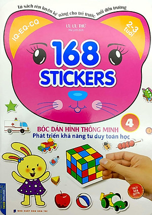 Sách Bóc Dán Hình Thông Minh Phát Triển Khả Năng Tư Duy Toán Học - 168 Sticker (Quyển 4)