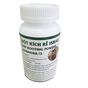 Bột Kích Rễ Israel - Dry Rooting Power Hormoril T3 (Hủ 100gr) dùng kích thích ra rễ nhanh, khỏe trong việc giâm chiết cành hay cây con họ thân mềm (có Thành phần T With Fungicige Ngăn Ngừa Nấm Bệnh vết cắt)