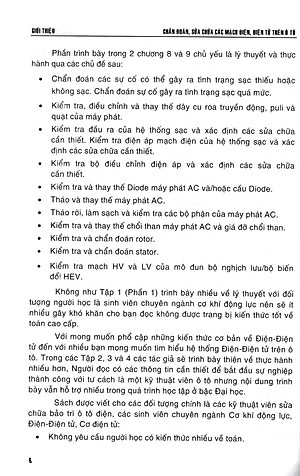 Chẩn Đoán, Sửa Chữa Các Mạch Điện, Điện Tử Trên Ô Tô - STK
