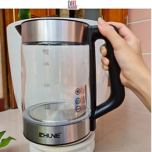 Ấm siêu tốc, ấm thủy tinh cao cấp ZHUNE 1.8L công suất 1500W hàng chính hãng