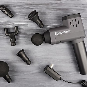 Máy (súng) massage cầm tay giảm đau cơ bắp căng cơ Booster T - 126W, 6 đầu