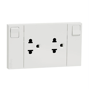 Bộ ổ cắm đôi 3 chấu 16A có công tắc – AvatarOn A