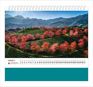 Lịch bàn Phong Cảnh Vùng Cao 2026 - Lịch Cơm Có Thịt