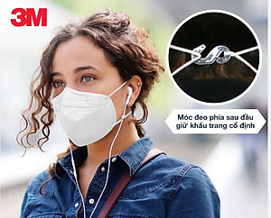 Khẩu trang 3M KF94 9013 Hộp 20 cái - Lọc bụi mịn PM2.5, kháng khuẩn (màu đen)
