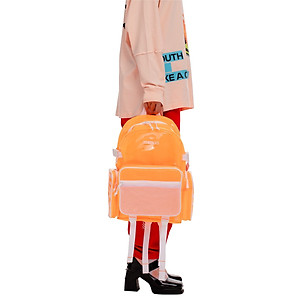 Balo 5THEWAY Trong Suốt Form Rocket Cam aka /plastic/ ROCKET BACKPACK in ORANGE