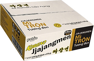 Thùng 6 Lốc Mì Trộn Tương Đen Koreno Jjajangmen (5 gói/lốc)