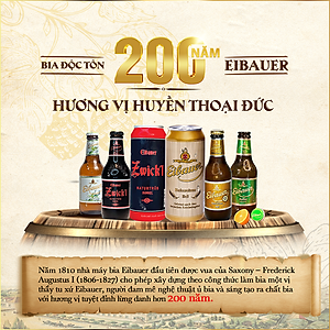 [BIA ĐỨC_SINCE 1810] Combo 2 Thùng Bia Tươi Thầy Tu EIBAUER HEFEWEIZEN HELL 5.2 ĐỘ - Bia Tươi Men Sống Thượng Hạng - Nhập Khẩu Chính Hãng