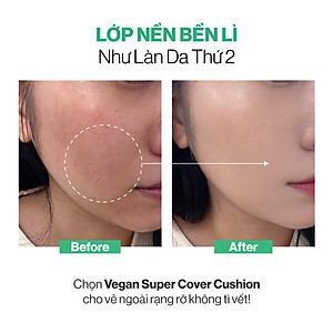 Siêu Phấn Nước Che Phủ GILAA Vegan Super Cover Cushion SPF50+/PA+++ (1 lõi x 15g)