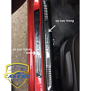 Accent, Bộ 8 ốp bậc ngoài xe ACCENT 2018 2019 2020 2021mẫu titan