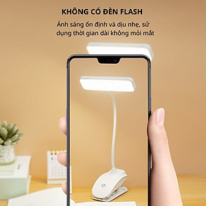 Đèn Học Để Bàn Đọc Sách Tích Điện Đèn Kẹp Bàn Học Giá Sách Bảo Vệ Mắt 3 Màu Ánh Sáng Khác Nhau Bóng Led Không Nóng Xoay 360 Độ - Hàng Nhập Khẩu