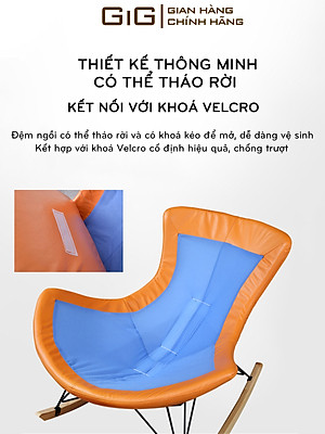 Ghế Thư Giãn Bập Bênh, Ghế Lười Đọc Sách Nghỉ Ngơi Có Kê Chân, Ghế Bập Bênh Giải Trí Xem Phim Bảo Hành 3 Năm