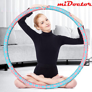 Vòng Lắc Eo Giảm Mỡ Bụng Ống Thép Bọc Mút Xốp - Tùy Chỉnh Độ Nặng - Chính Hãng miDoctor