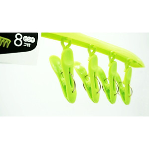 Móc treo có kẹp 8 chiếc giúp phơi khăn tay, tất, găng tay, khăn len... rất tiết kiệm diện tích - nội địa Nhật Bản 