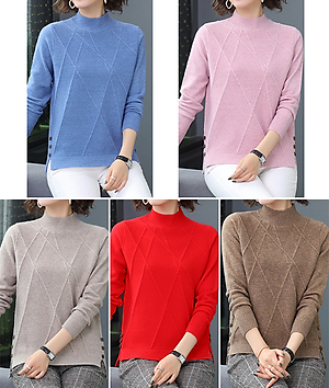 Áo Len Nữ Cổ Chui Thời Trang Mới Hàn Quốc ALN035 MayHomes Thời Trang Thu Đông