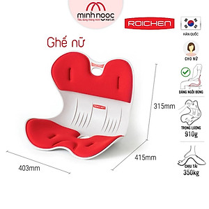 [Mình Ngọc_Chi phí thấp nhất _Ghế Roichen] Ghế  chỉnh dáng ngồi đúng Roichen Hàn Quốc, Ghế dành cho Nữ Màu Xanh Mint