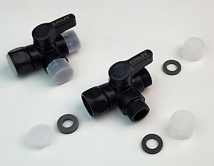 Van T 3 đường nước 21mm dùng chia nước cho bồn cầu và bộ xịt vệ sinh Eurolife EL-VT03 (2 màu: đen, trắng)