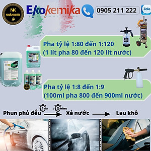 Bio 35 - 1 lít - Dung dịch rửa xe không chạm - Nước rửa xe bọt tuyết - Ekokemika