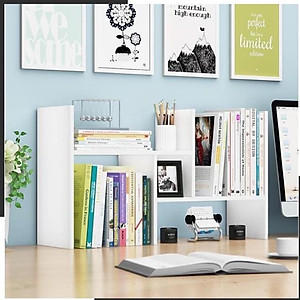 Kệ sách để bàn  Kệ gỗ như hình tiện dung