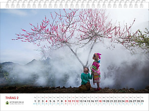 Lịch bàn Phong Cảnh Vùng Cao 2024 Cơm Có Thịt - Quỹ Trò Nghèo Vùng Cao