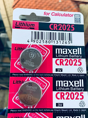 Pin CR2025 Maxell Lithium 3V vỉ 5 viên