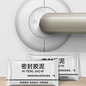 Xi măng trắng dẻo chống thấm, trám tường nhà lỗ điều hòa, đường ống nước