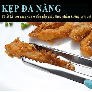 [HÀNG CHÍNH HÃNG]Kẹp gắp thức ăn đa năng màu sắc pastel bằng thép không gỉ an toàn cho sức khỏe mọi cỡ GGOMi Hàn Quốc