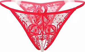 Quần lót nữ đáy cườm sexy - 1 cái màu đỏ