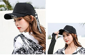 Mũ lưỡi trai đuôi dài – Nón kết cá tính xỏ khuyên thời trang độc đáo unisex