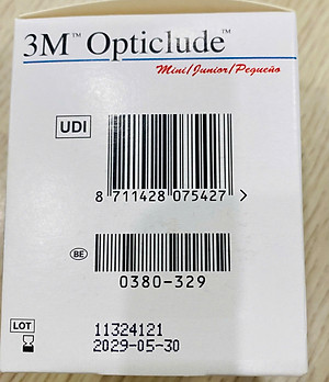 Miếng băng dán mắt 3M Nexcare 1537 (dùng cho trẻ nhỏ hơn 4 tuổi), 50 miếng/hộp ( mẫu mới)