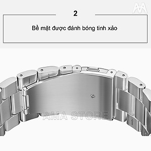 Dây đeo Đồng hồ nam nữ Khóa bướm Chất liệu Thép không gỉ size 22mm Phù hợp cho Đồng hồ AMA H10 và các Đồng hồ khác có cùng Kích thước Hàng nhập khẩu