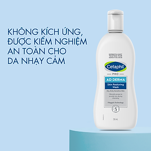 Sữa tắm dưỡng ẩm cho viêm da cơ địa Cetaphil Pro AD Derma Wash 295ml