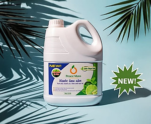 Nước Lau Sàn Gốc Thực Vật Peace Mass TD Chanh Sả - Bạc Hà Đuổi Muỗi và Côn Trùng (Thuộc nhóm Sản phẩm Lành tính) Can 3.6 lít