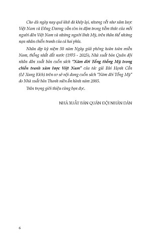 Năm Đời Tổng Thống Mỹ Trong Chiến Tranh Xâm Lược Việt Nam