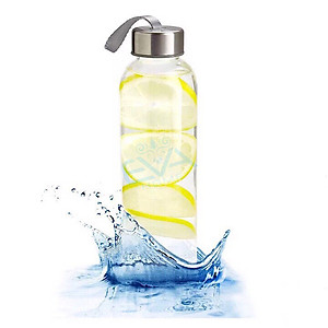 Combo 10 Bình Thủy Tinh Đựng Nước Có Dây Xách Đẹp 500ml