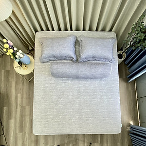 Bộ ga giường  KBedding by Everon KMTP 115 Microtencel Xám (4 món)