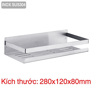 Kệ đựng gia vị nhà bếp inox 304 dán tường Hobby home decor KGVD