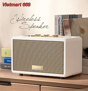 Loa Bluetooth WEKOME BELUGA D10 - Kết Nối Bluetooth 5.3 Thế Hệ Mới, Thiết Kế Tinh Tế, Sang Trọng,  Âm Thanh Cực Đỉnh - Hàng Chính Hãng