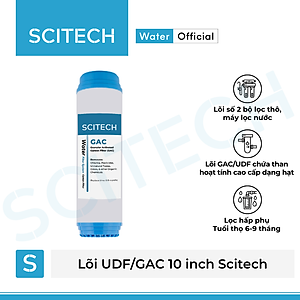 Bộ lõi số 1,2,3 10 inch (Lõi PP-UDF-CTO) - Dùng cho máy lọc nước RO, bộ lọc thô - Hàng chính hãng
