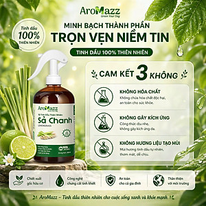Xịt Tinh Dầu Vệ Sinh Chuồng Trại Thú Cưng , Khử Mùi Xua Đuổi Côn Trùng Nhiều Mùi Sả Chanh, Cam Sả, Vỏ Quế , Bạc Hà Chai Lớn 300ml